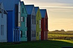 houses, colored houses, yellow house