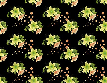 Blume, Lilie, Gelb, Grün, Gestaltung