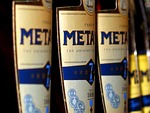 metaxa, spirits, bottle