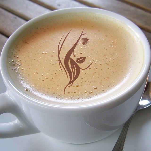 Copo, Café, Garota, Mulher, Silhueta
