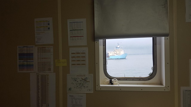 Ventana, Mar, Azul, Vista