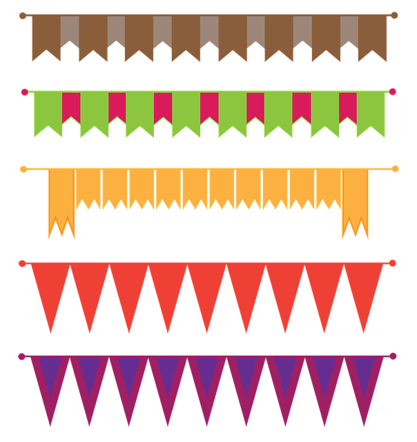 Free banners borders flags illustration