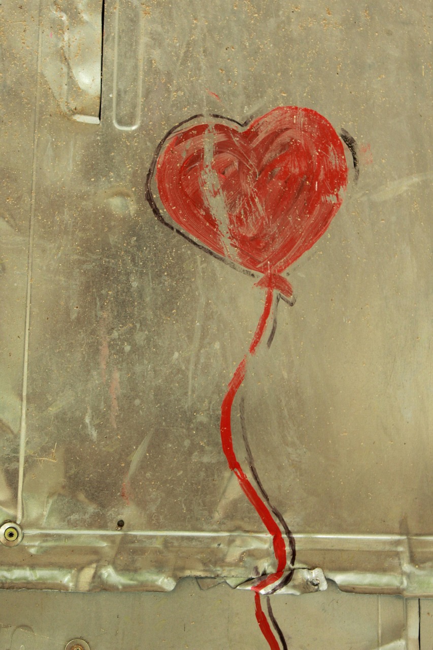 Painted Red Heart Balloon Street Free photo on Pixabay Pixabay