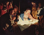 christmas, crib, stall