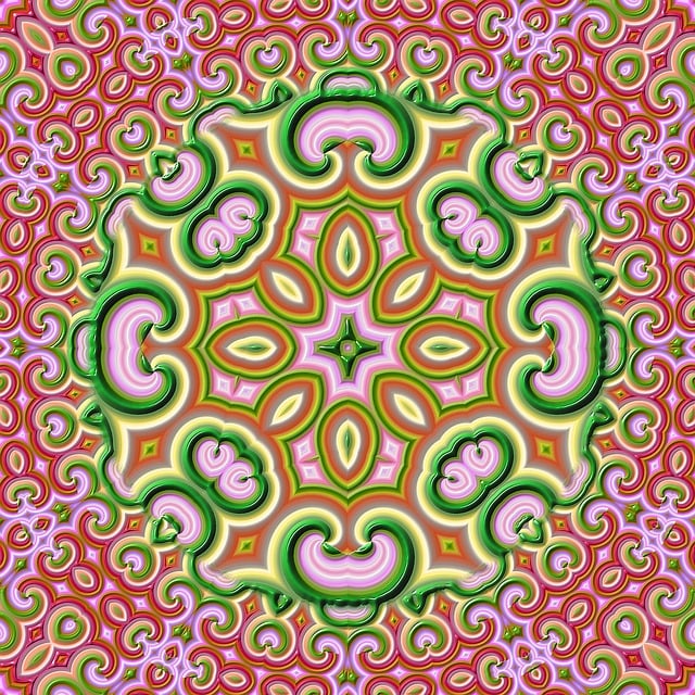 Free fractal art image material digital art illustration