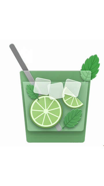 Free mojito mint drink illustration
