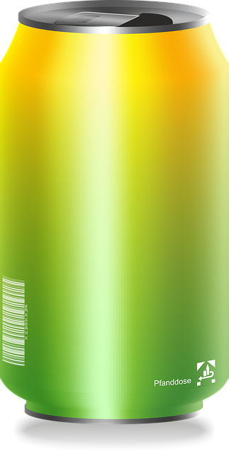 Free drink refreshment can illustration