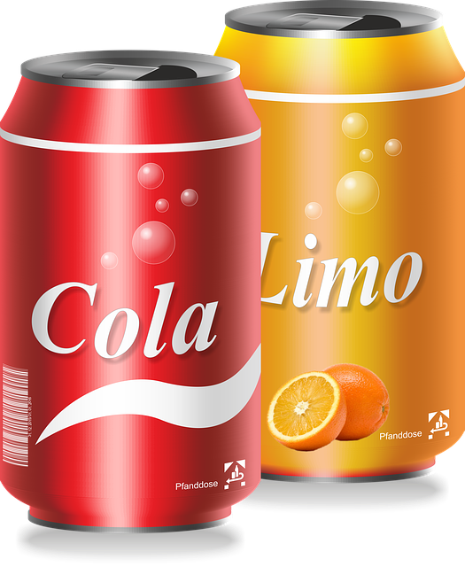 Free drink refreshment can illustration