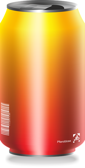 Free drink refreshment can illustration