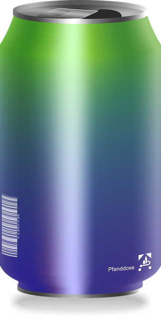 Free drink refreshment can illustration