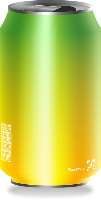 Free drink refreshment can illustration
