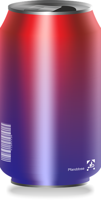 Free drink refreshment can illustration