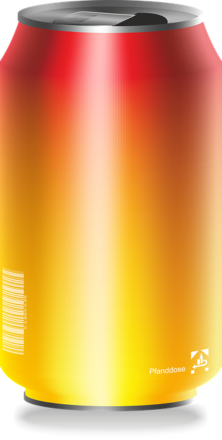 Free drink refreshment can illustration