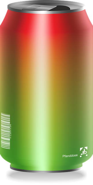 Free drink refreshment can illustration