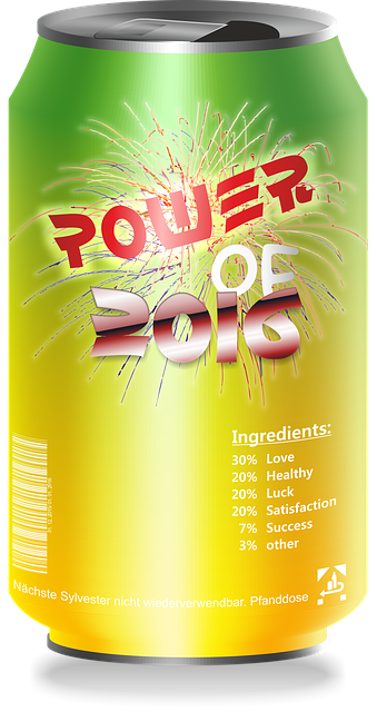 Free drink refreshment can illustration