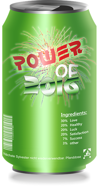 Free drink refreshment can illustration
