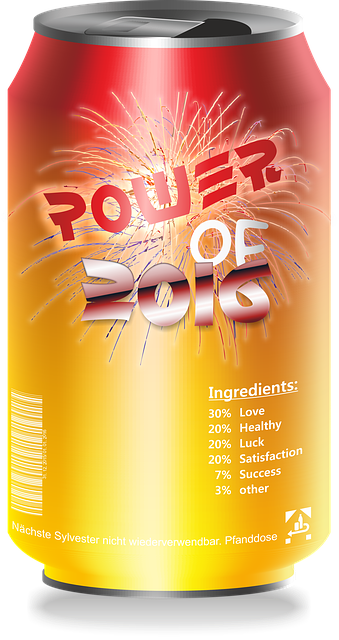 Free drink refreshment can illustration