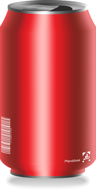 Free drink refreshment can illustration