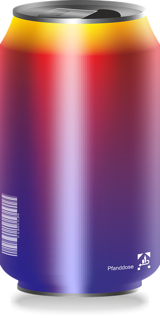 Free drink refreshment can illustration