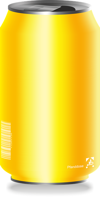 Free drink refreshment can illustration