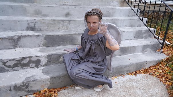 Free Crying Angel Costume photo and picture