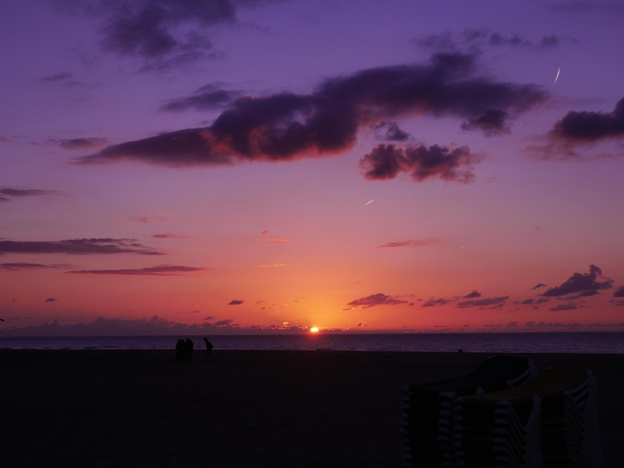 Puesta Del Sol Colorido - Foto gratis en Pixabay