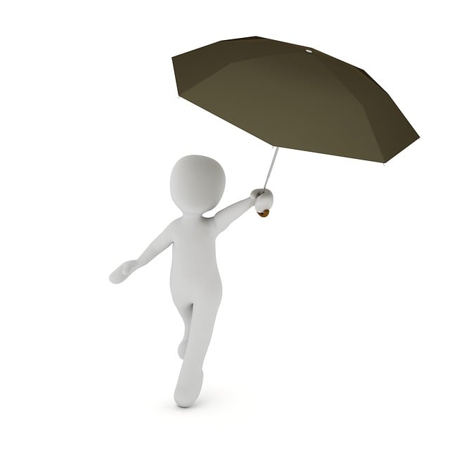 Free umbrella parasol protection illustration