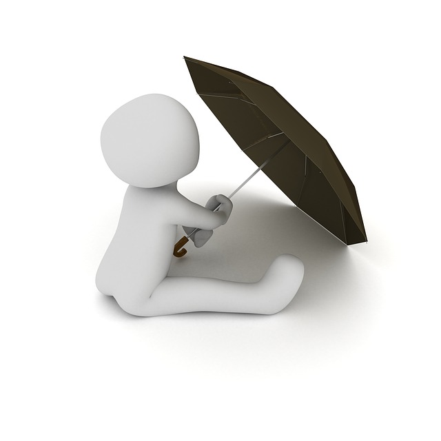 Free umbrella parasol protection illustration