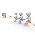 tug of war, force, teamwork
