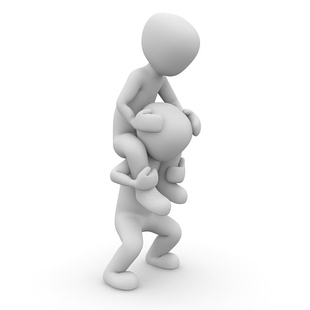Free friends acrobatics shoulder illustration