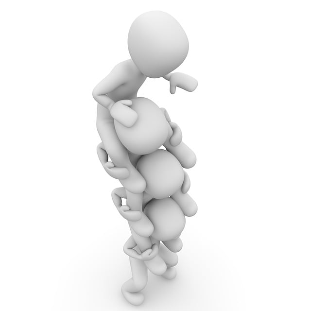 Free friends acrobatics shoulder illustration