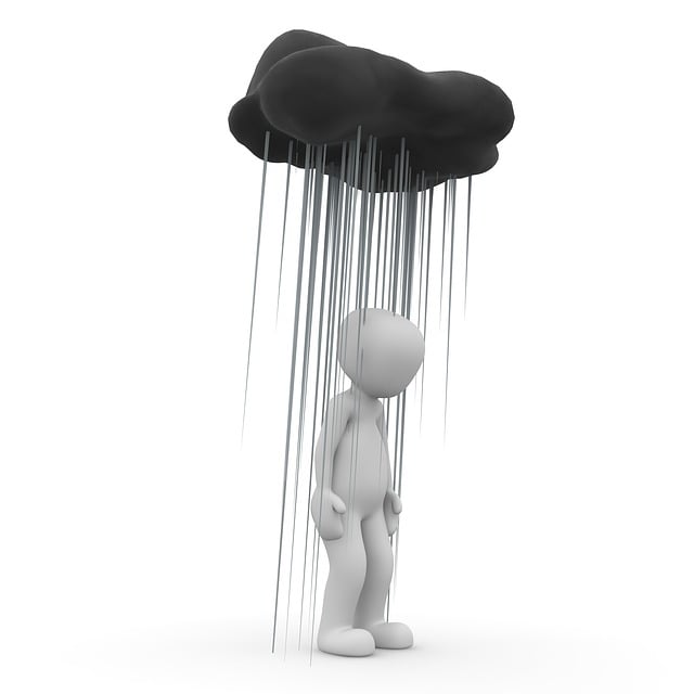 Free rain sad grief illustration