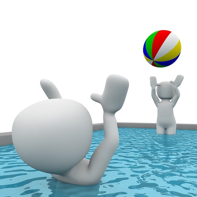 Free water swim to bathe illustration