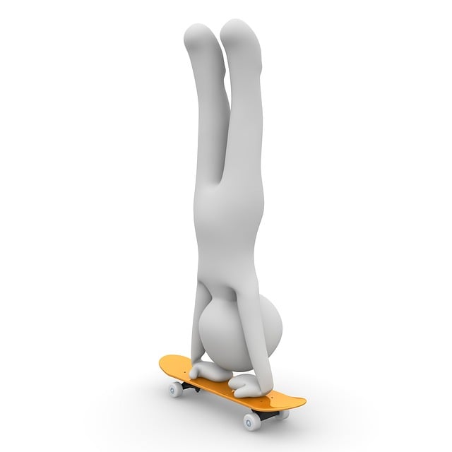 Free skateboard ride halfpipe illustration