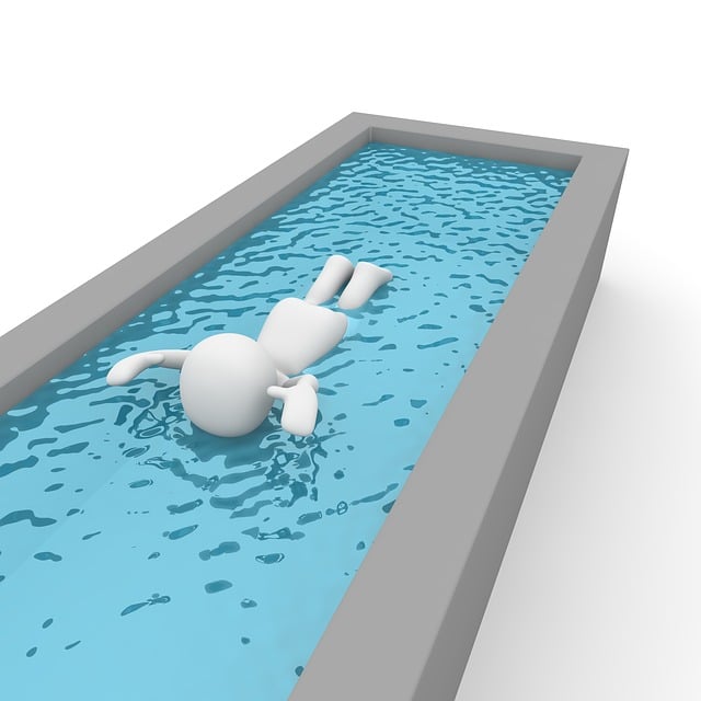 Free water swim nature illustration