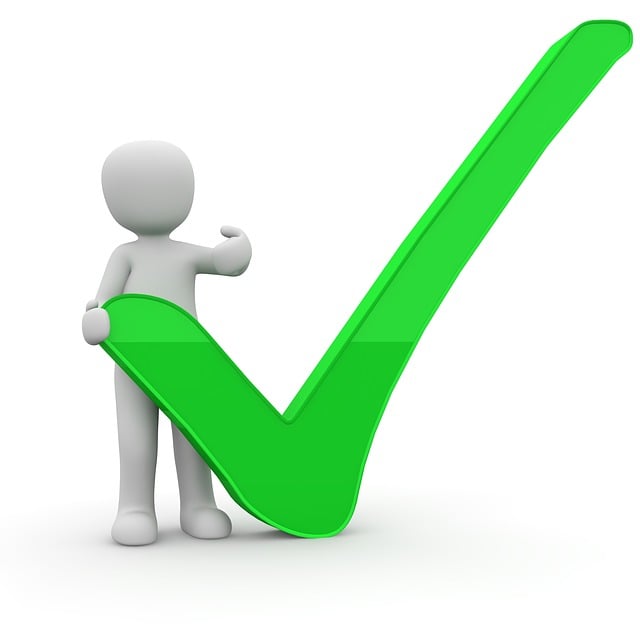 Free download successful tick illustration