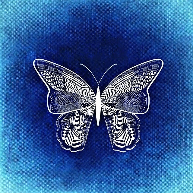 Free butterfly wing flying illustration