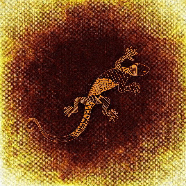 Free lizard reptile abstract illustration