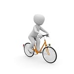 bike, drive, wheel