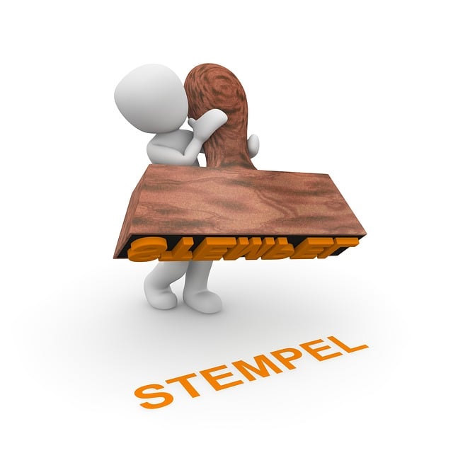 Gummistempel, Logo, Selskab, Skabelon