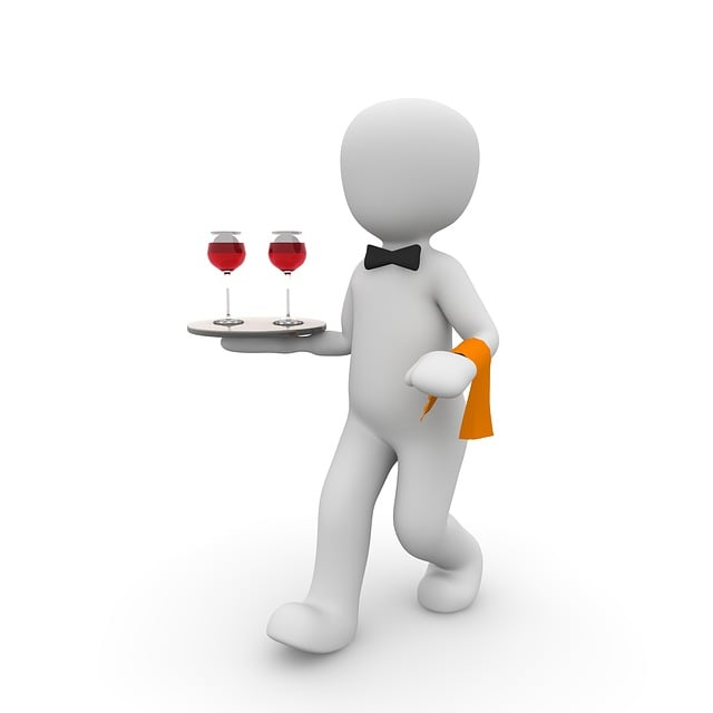 Free waiter restaurant gastronomy illustration