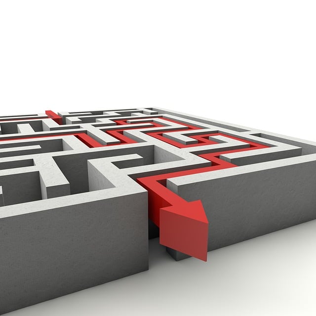 Free labyrinth goal planning illustration