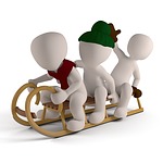 toboggan, slide, drive