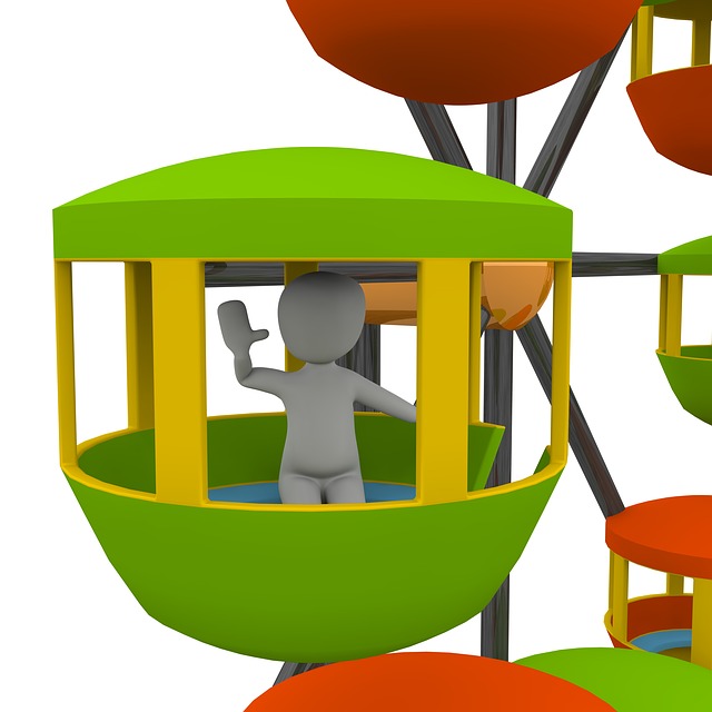 Free ferris wheel fair wagon illustration