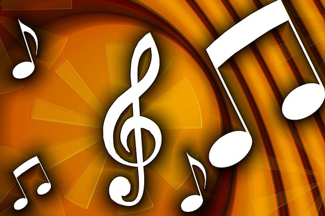 Free melody music clef illustration