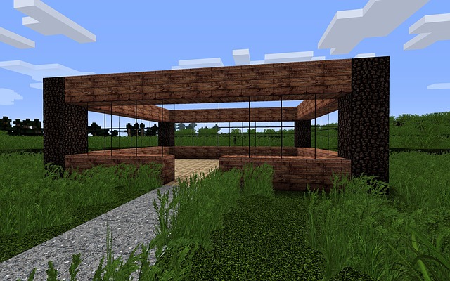 Free minecraft video game heaven illustration