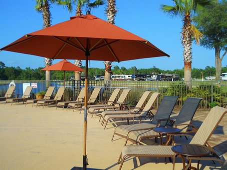 Free Pool Umbrella photo and picture