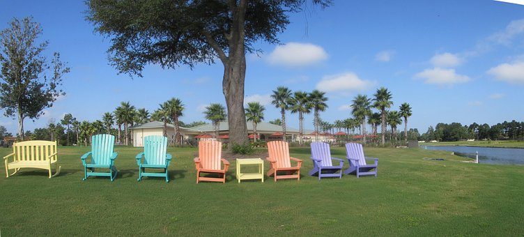 Free Adirondack Chair Grass photo and picture