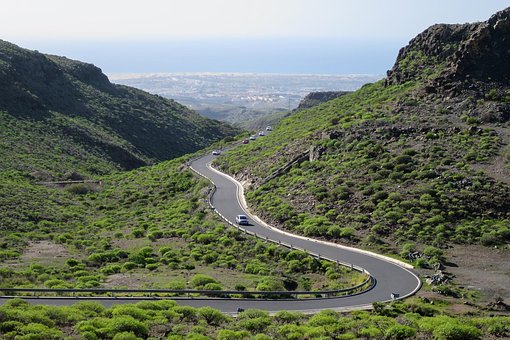 La Carretera, Montaña, Cielo, Maspalomas