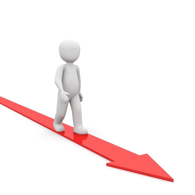 Free direction path forward illustration